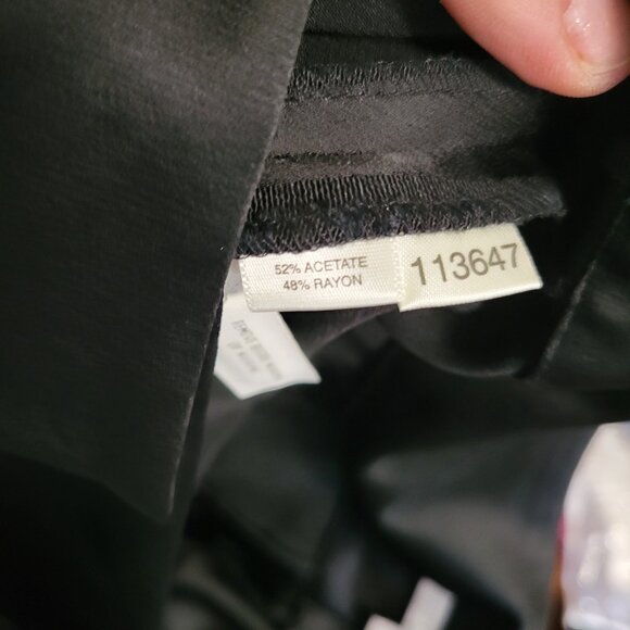 NWT Black Satin Palazzo/Wide Leg Dressy Pants Size 14 Ann Taylor - Picture 6 of 6